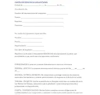 Carta de Renuncia Voluntaria Editable en Word o PDF | Consultas El Universal